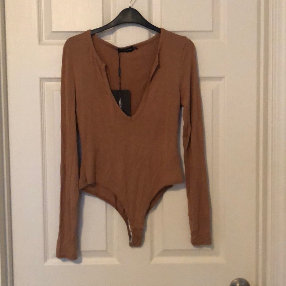 V-neck body suit